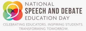 Official Logo For National Speech And Debate Education - National Speech And Debate Day