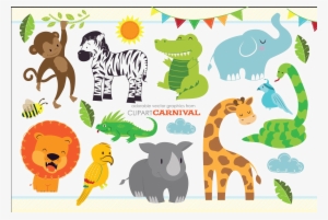 Jungle Animals Vector Png