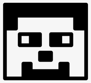 Minecraft Clipart Black And White - Minecraft Svg Black And White