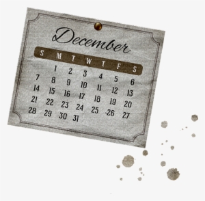 Calendario Vintage Diciembre - Calendar