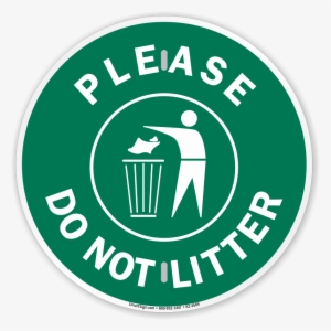 Please Do Not Litter Recycling Sign