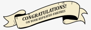 Congrats - Transparent Background Banner Clipart
