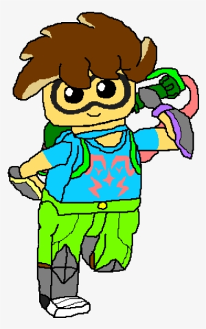 Lego Birthday Bash Squid Kid - Cartoon Pirate Parrott