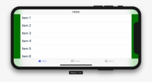 Tab Navigation List View Landscape Current - Computer Monitor