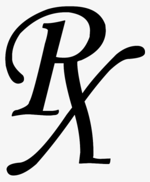 Rx Symbol Black Monotype Plain Clip Art - Rx Logo