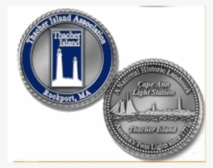Silver Thacher Challenge Coin - Silver