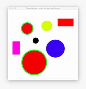 Circles And Rectangles Detected Red Circles - Circle