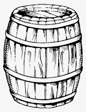 Barrel Maker Pr - Black And White Whiskey Barrel