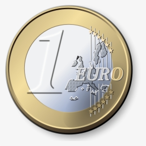 Free Vector One Euro Coin Clip Art - Euro Coin Transparent Background