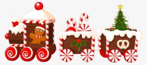 Soloveika Gingerbread Clip - Christmas Train Png Clipart