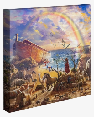 Noah's Ark Wrapped Canvas