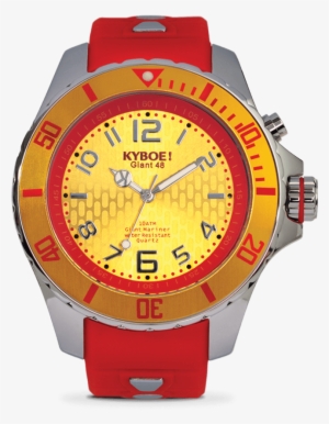 Silver Flare - Kyboe! Men's Stainless Steel Strap Watch - Beige