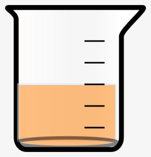 Liquid Clipart Teardrops Falling - Beaker With Orange Liquid