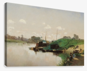 A Summer's Day On The Seine Canvas Print - Summer's Day On The Seine
