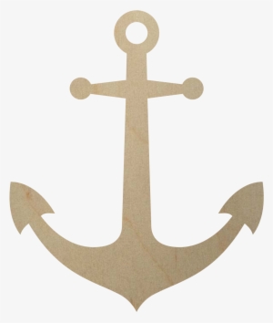 Unfinished Wooden Anchor Shape - Anchor Tattoo Png Transparent