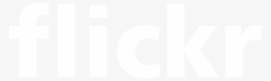 Flickr Logo Black And White - Ivory