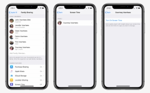 Turning On Screen Time From Family Sharing In Settings - Family Sharing ...