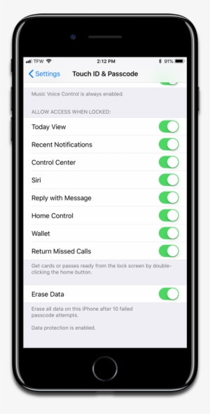 Turn On Erase Data, Which Can Help Secure Your Stolen - Pokemon Go Friend List