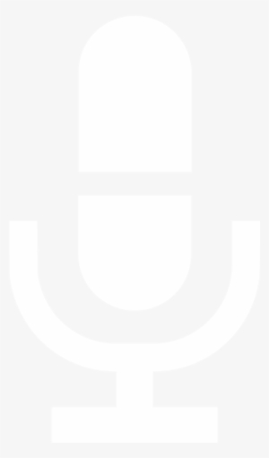 Podcast Icon - White Podcast Microphone Transparent