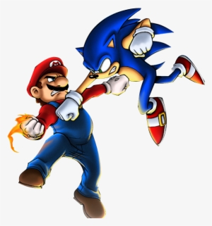 Sonic - Super Mario Bros And Sonic The Hedgehog