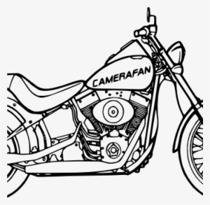 Harley Davidson Motorcycle Clipart Harley Davidson - Moto Chopper Para Colorear