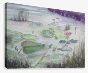 Wetland Drawing Watercolor Graphic Black And White - Watercolor Painting