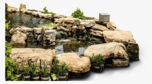There Are Few Things As Relaxing As Flowing Water In - Transparent Stone Pond