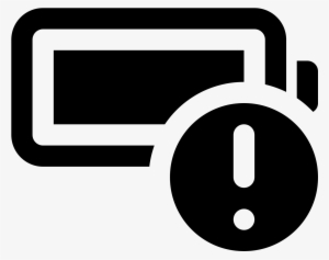 Battery Alert Icon - Electric Battery