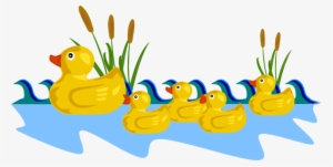 Left Ducks - Duck Family Clip Art
