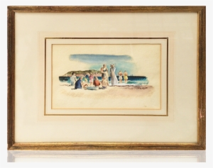 Felicie Waldo Howell Modernist American Pair Of Watercolors - Picture Frame