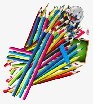 School Pencil Decor Png Clipart - School Copy Png