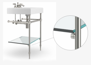 Glass Clip Shelf Support - Coffee Table