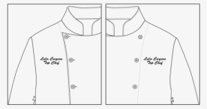 Embroidery Placement On A Chef's Hat And Jacket - Chef Coat Embroidery Designs