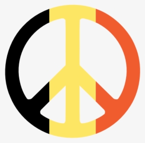 Belgium Peace Sign Flag - Scalawag Symbol