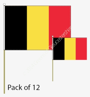 Belgium Hand Waving Flags - Brazil