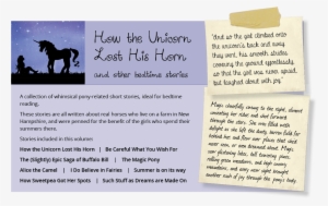 How The Unicorn Lost His Horn Diamond Dust Is A Magical - Short Stories About Unicorns