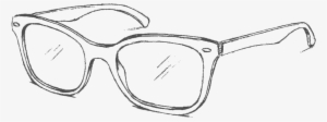 Clip Art Transparent Stock Drawn Pencil And In Color - Ray Ban Sunglasses Drawing