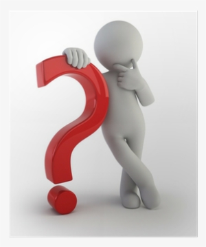 3d Small People - Question Mark