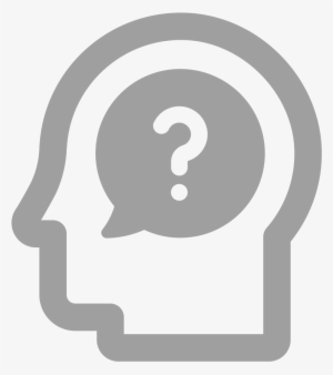 Head Containing A Dialog Bubble Instead Of The Brain, - Red Challenge Icon