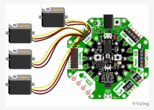Circuit Playground Servos Bb - Popsicle Stick Servo Robot