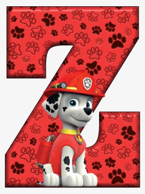 *✿**✿*z*✿**✿*de Alfabeto Decorativo - Paw Patrol Letter P