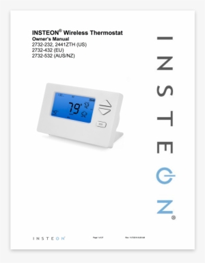 Owners Manual English - Thermostat
