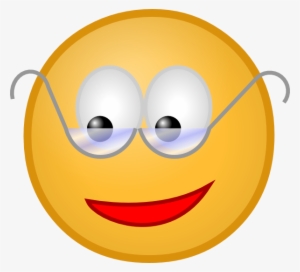 Smiley With Glasses Clip Art Free Vector - Person Wearing Glasses Clipart
