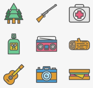 Camping Elements - Camping Tent Cartoon Png