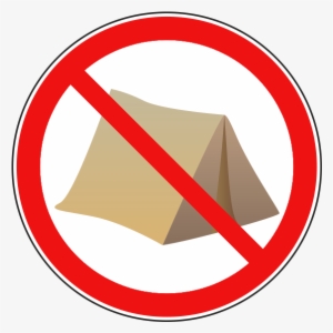 No-camping - - Wear Ear Protection Sign