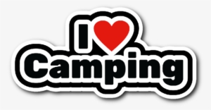 I Love Camping Sticker - Sticker I Love Png
