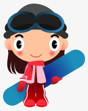 This Free Icons Png Design Of Snowboard Girl