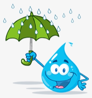 Okie Umbrella Clear Background - Water Drops Cliparts Black And White