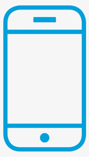 Cell Phone Icon Blue