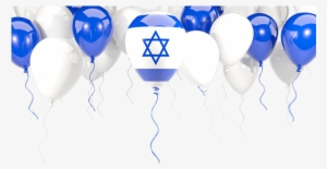 Balloons Israel Flag Transparent Png Clipart - Israel Flag